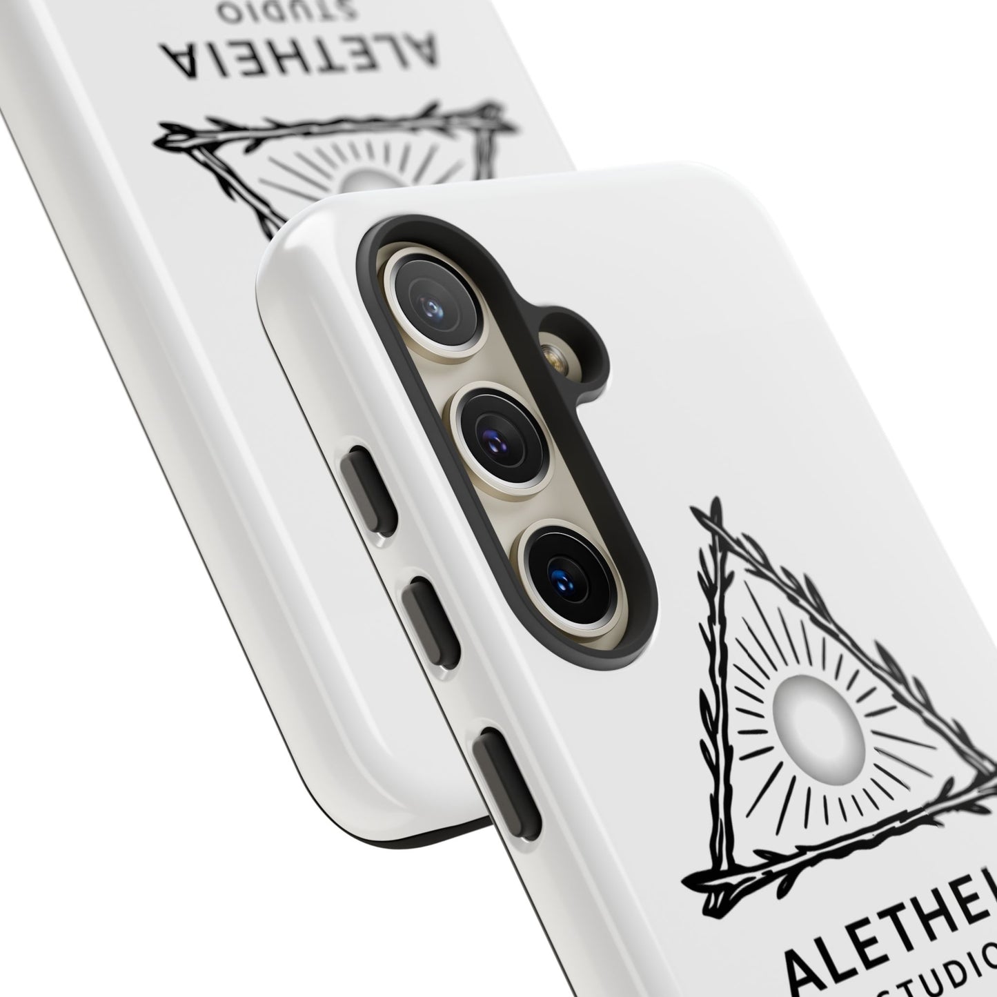 Aletheia Studio Sun Triangle Phone Case — Protective Tough Phone Case with Minimalist Logo