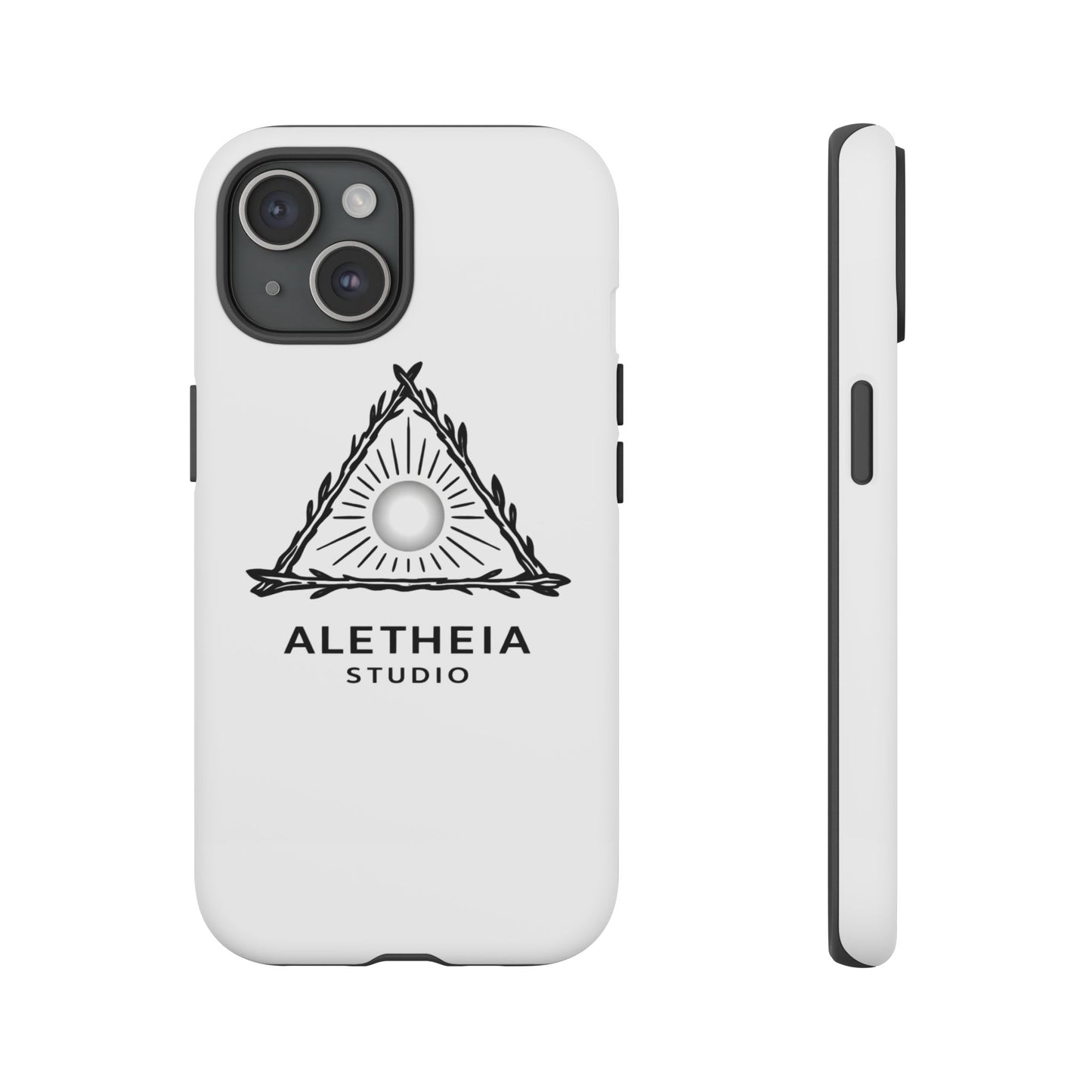 Aletheia Studio Sun Triangle Phone Case — Protective Tough Phone Case with Minimalist Logo