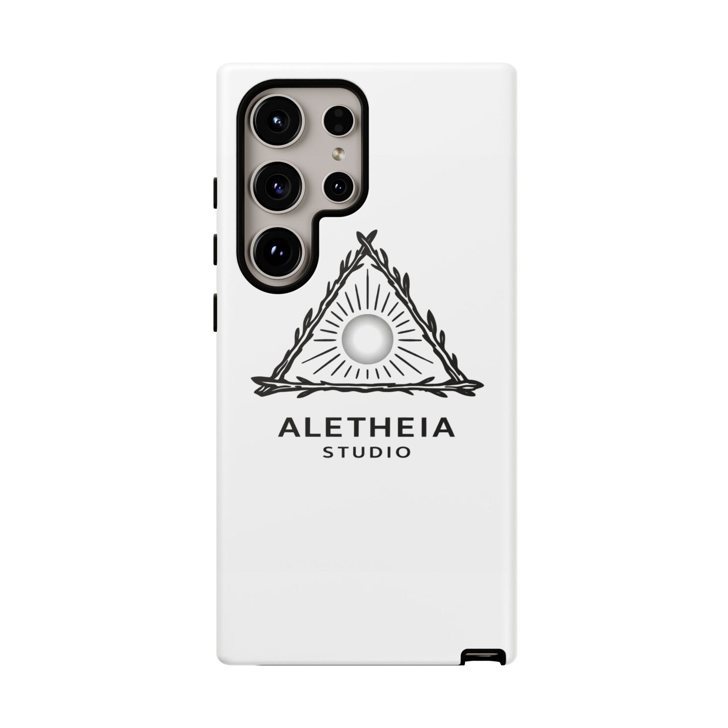 Aletheia Studio Sun Triangle Phone Case — Protective Tough Phone Case with Minimalist Logo
