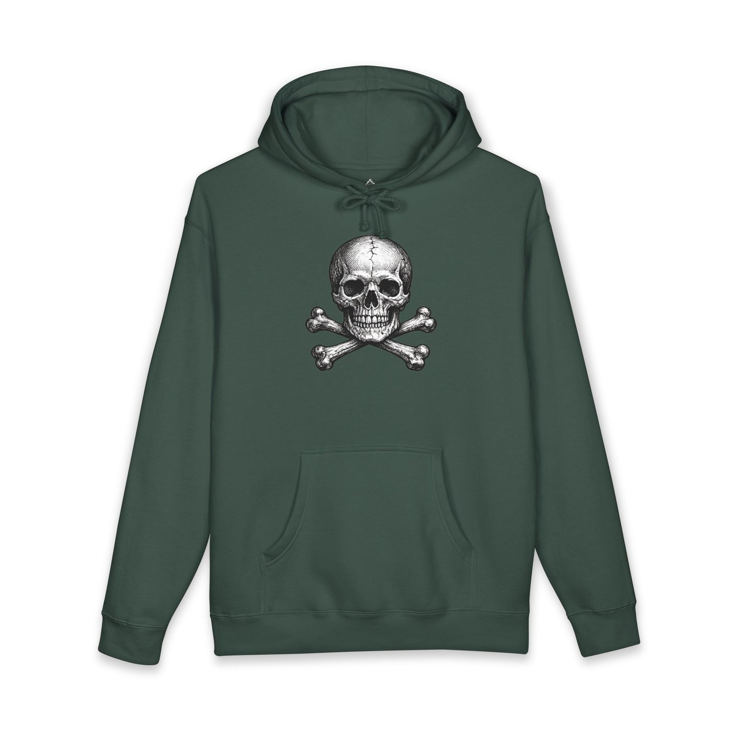 Momento Mori Hoodie — Vintage Skull Graphic Hooded Sweatshirt