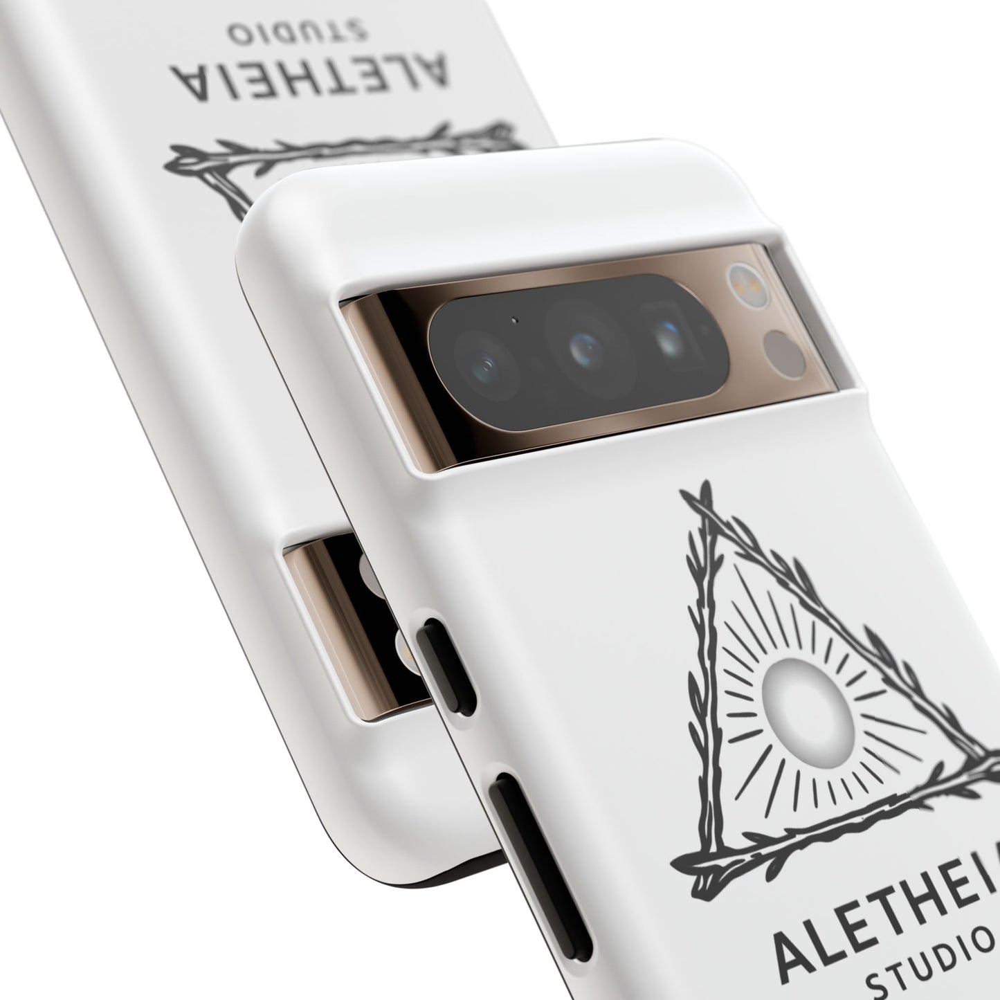 Aletheia Studio Sun Triangle Phone Case — Protective Tough Phone Case with Minimalist Logo