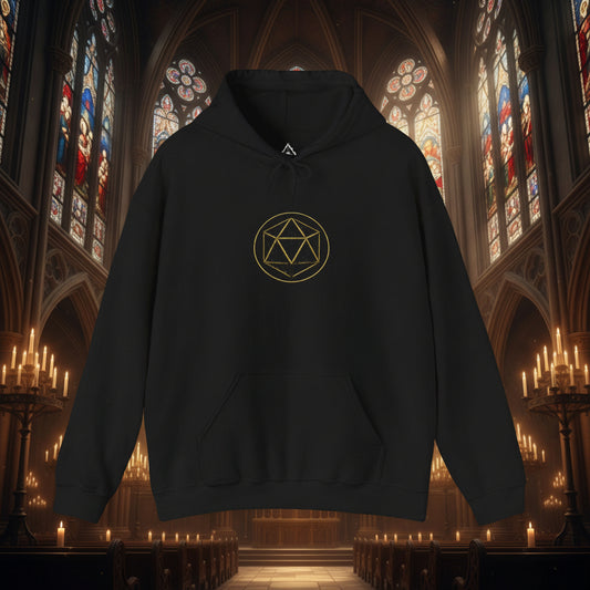 Circle‑Bound Icosahedron Hoodie