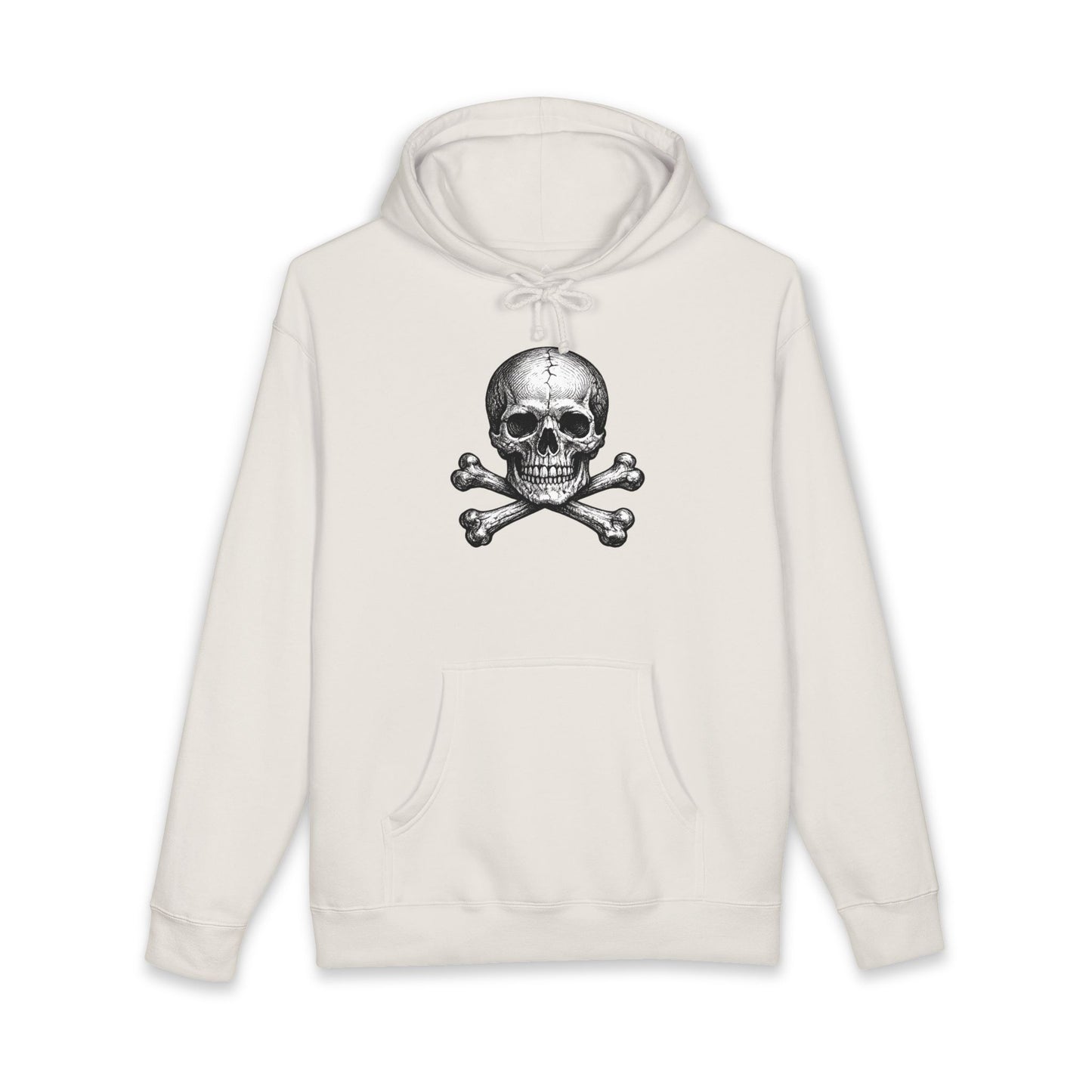 Momento Mori Hoodie — Vintage Skull Graphic Hooded Sweatshirt