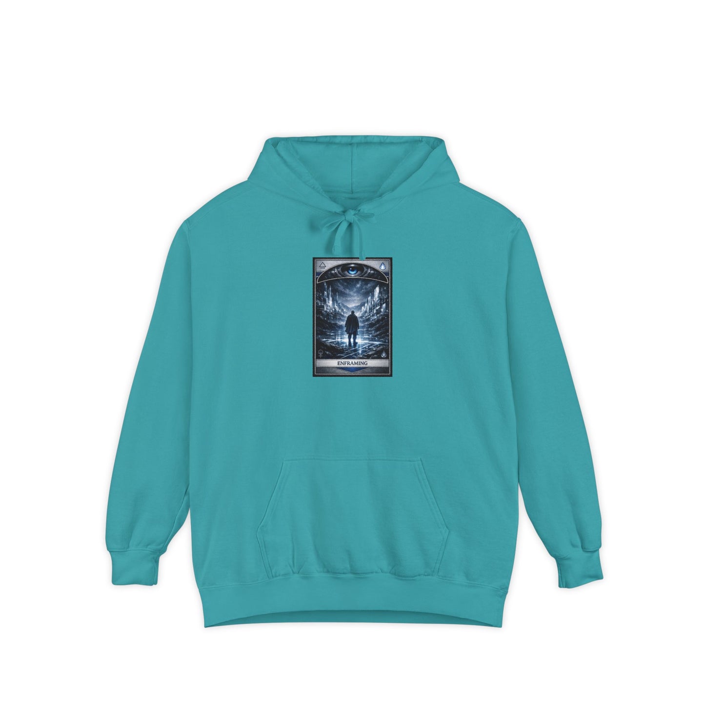 Enframing Hoodie — 'The Question Concerning Technology' Graphic