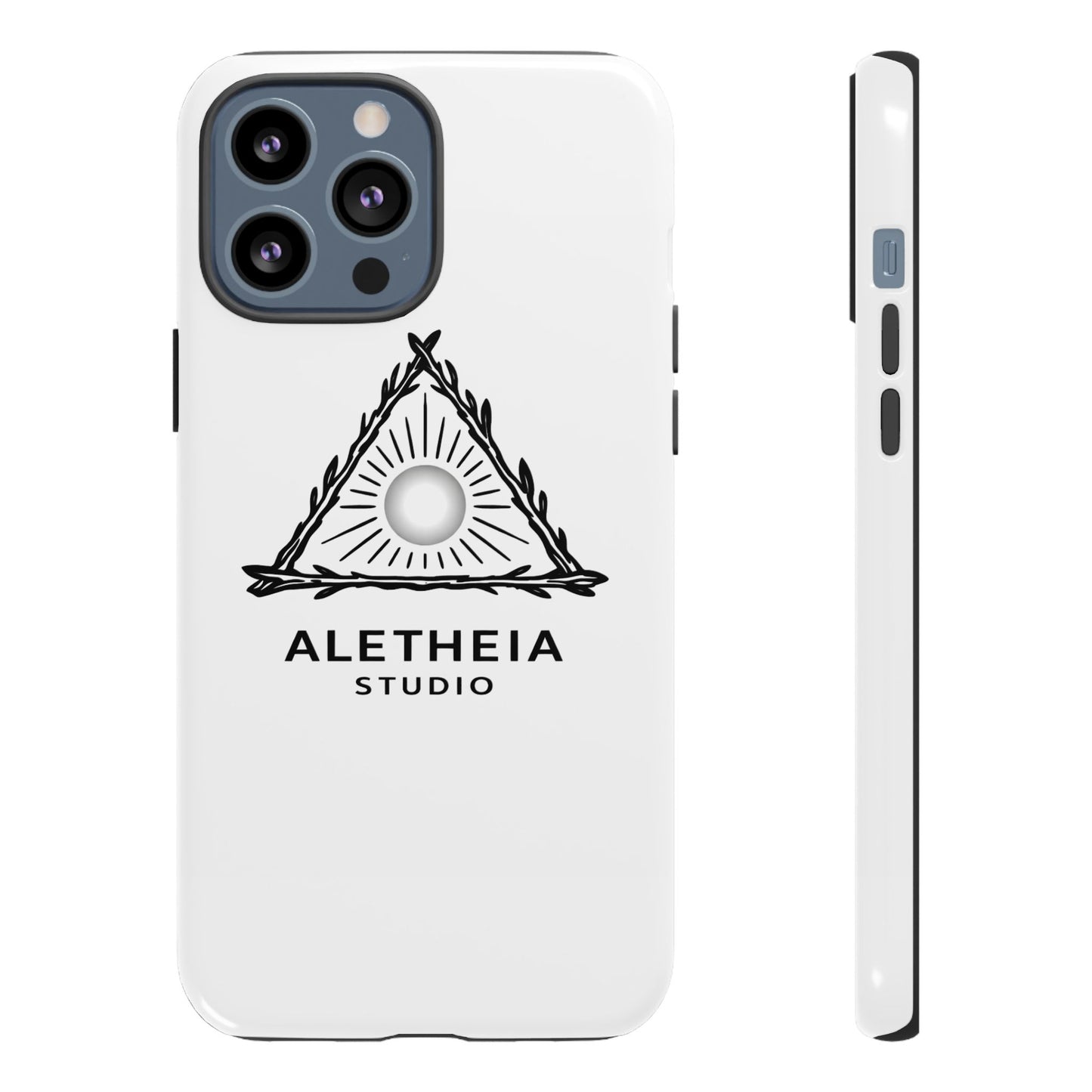 Aletheia Studio Sun Triangle Phone Case — Protective Tough Phone Case with Minimalist Logo