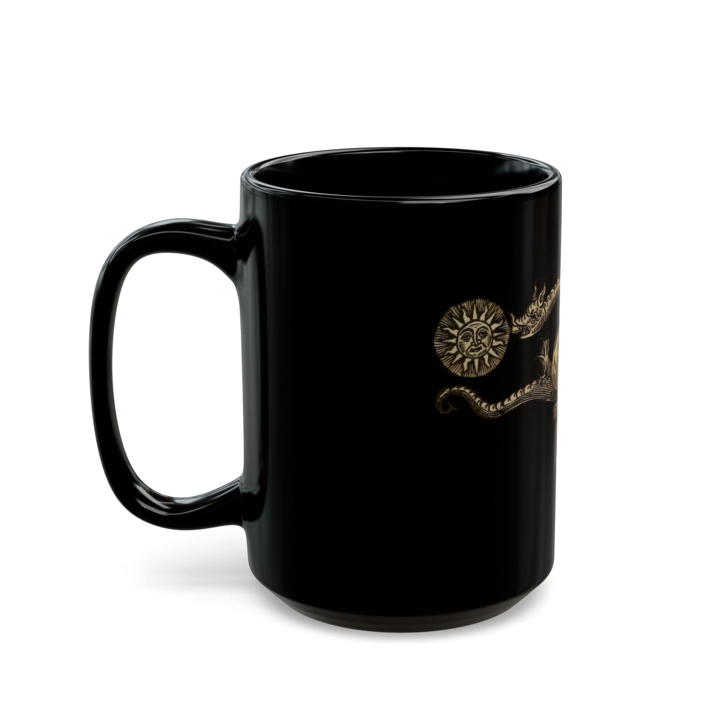 Dragon Ouroboros Black Mug — The Eternal Serpent