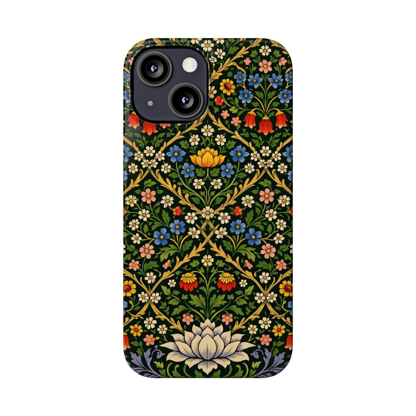 Slim Phone Case — Vintage William Morris Floral Pattern
