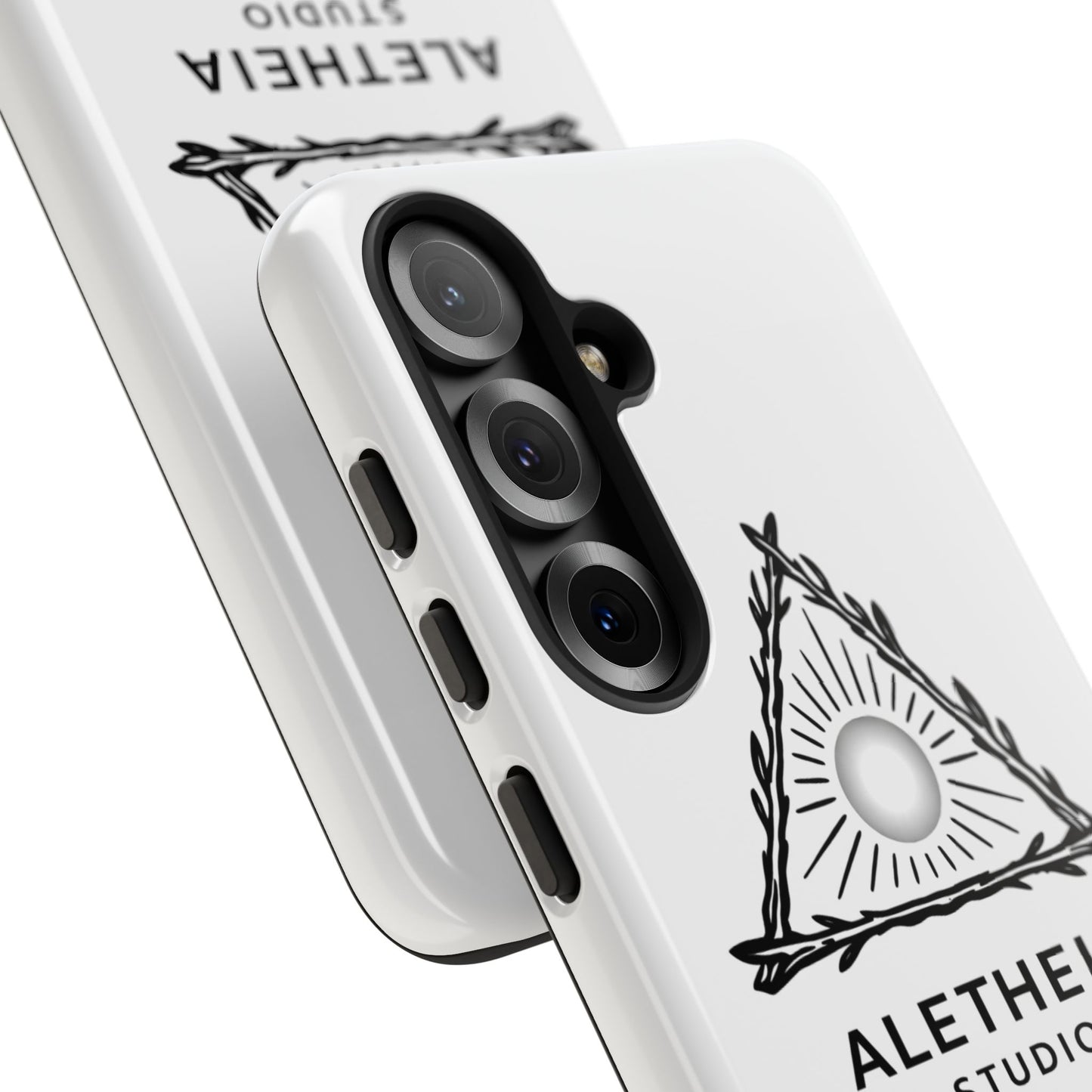 Aletheia Studio Sun Triangle Phone Case — Protective Tough Phone Case with Minimalist Logo