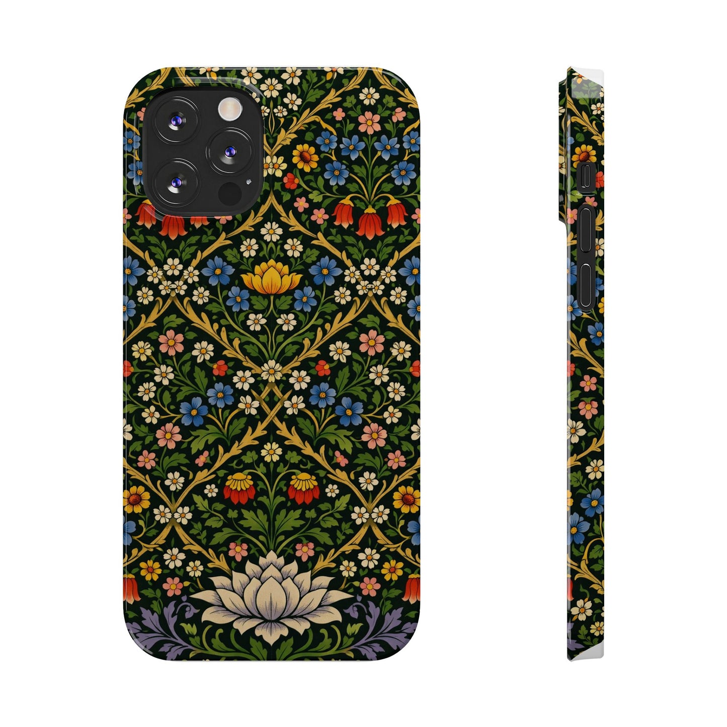 Slim Phone Case — Vintage William Morris Floral Pattern