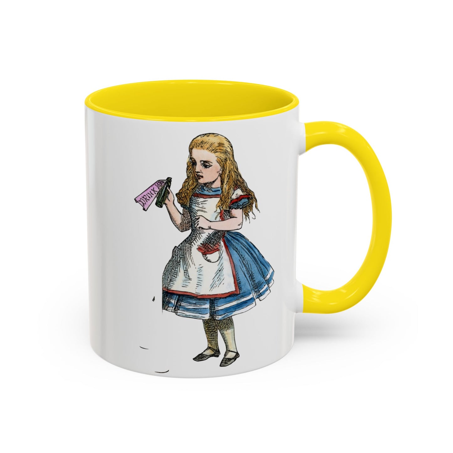 Alice in Wonderland Accent Coffee Mug – Vintage Alice Illustration (11/15 oz)