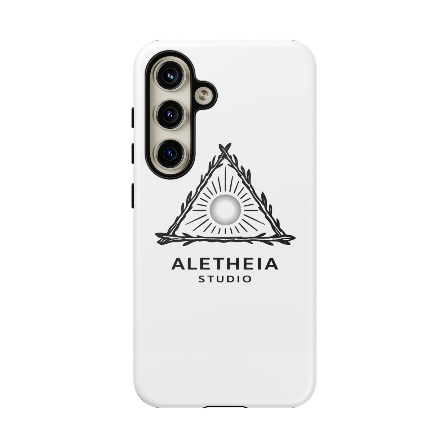 Aletheia Studio Sun Triangle Phone Case — Protective Tough Phone Case with Minimalist Logo