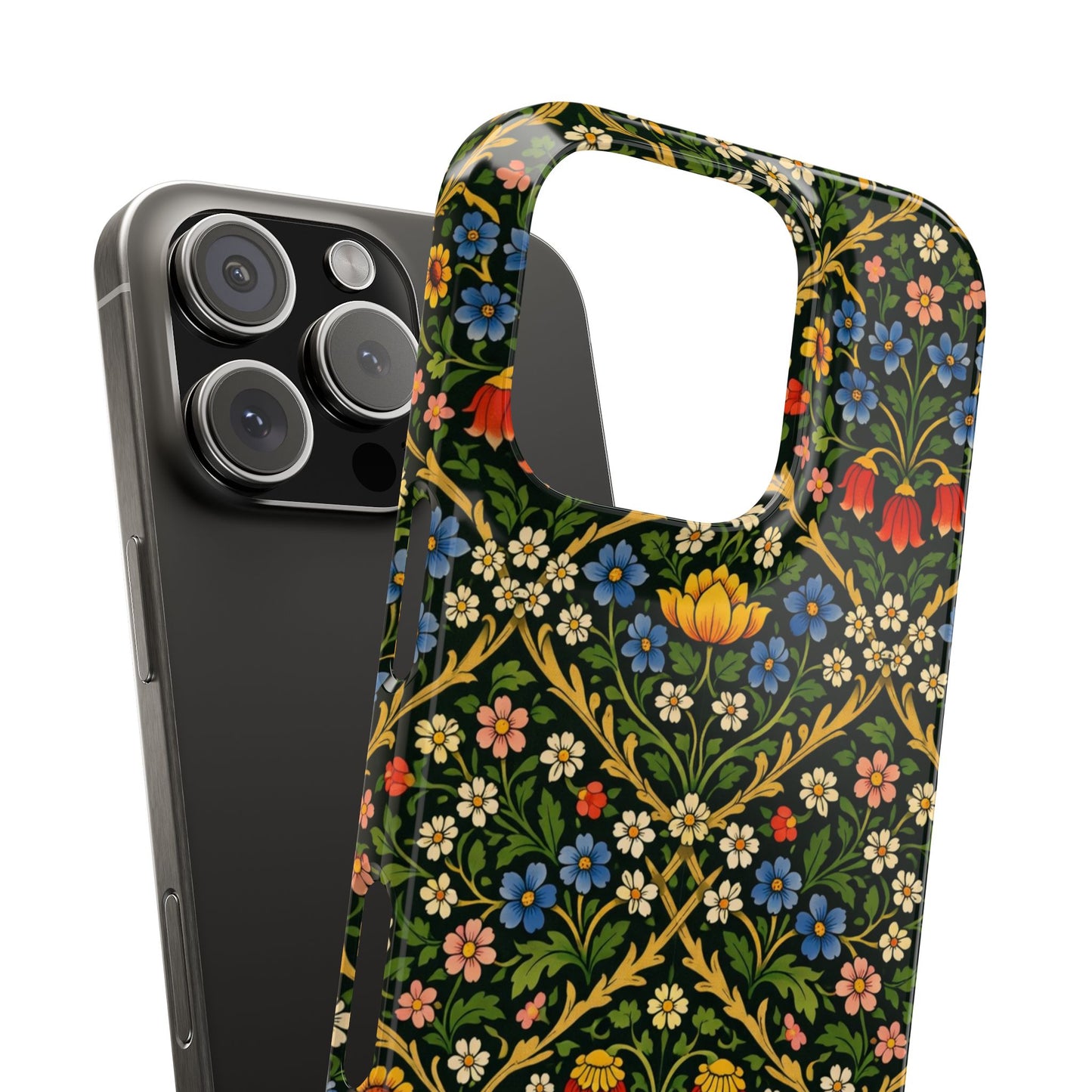Slim Phone Case — Vintage William Morris Floral Pattern