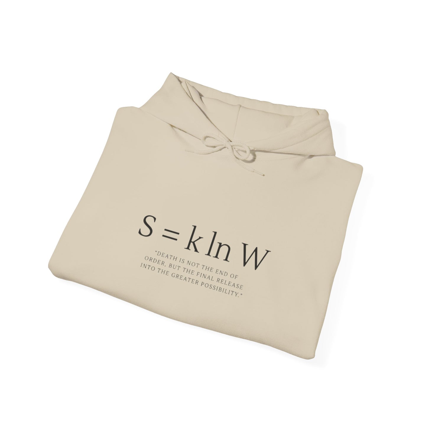 Entropy Formula Hoodie — S = k ln W Scientific Physics Sweatshirt