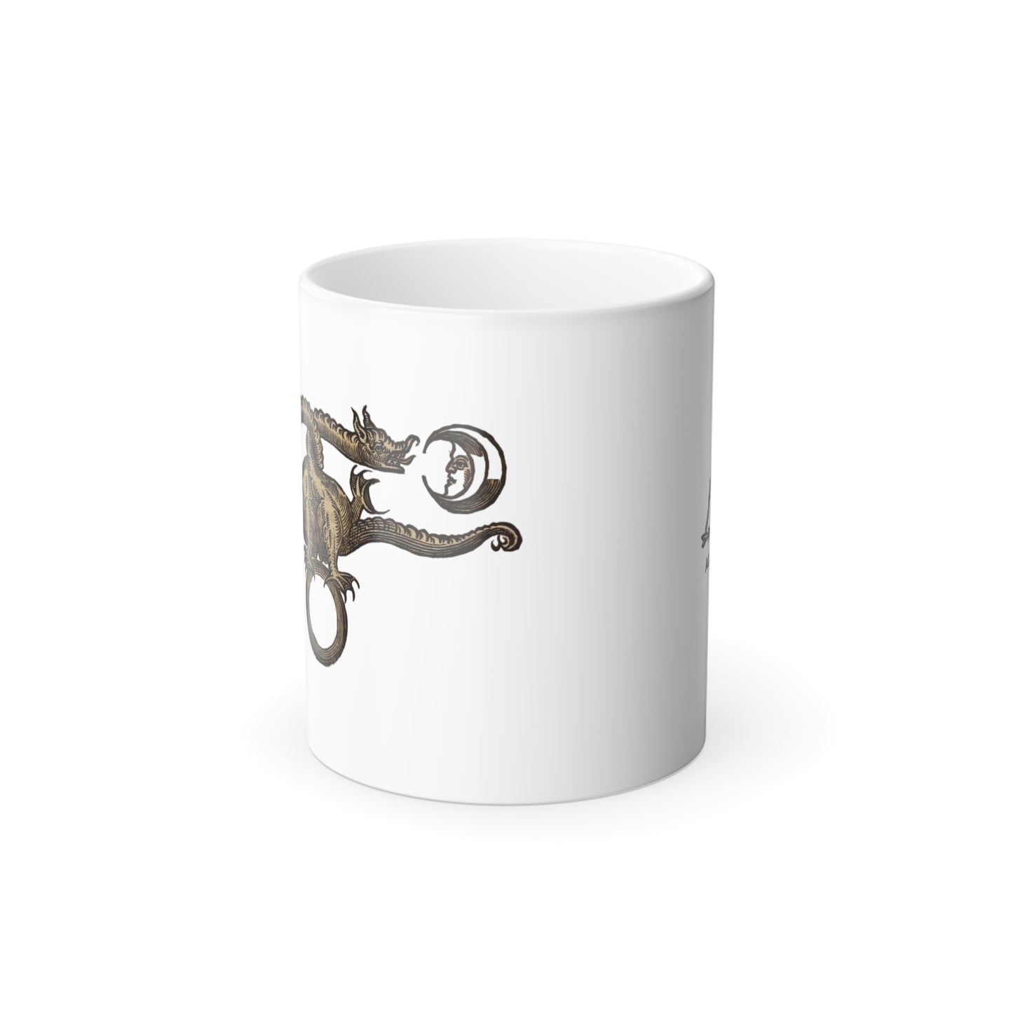 Dragon Ouroboros Color-Changing Mug — 11oz Morphing Heat-Sensitive Coffee Cup