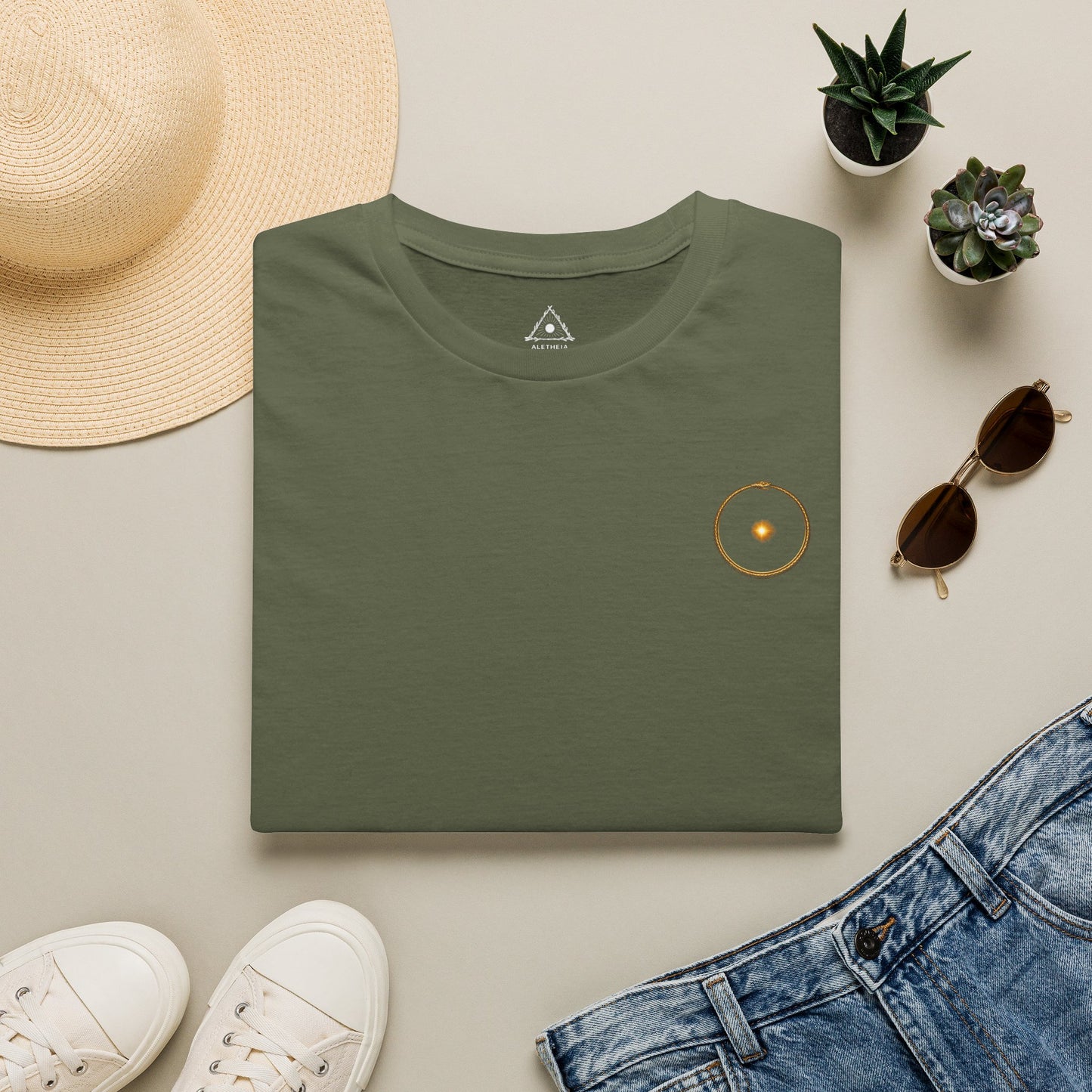 The Golden Serpent of Renewal T-Shirt