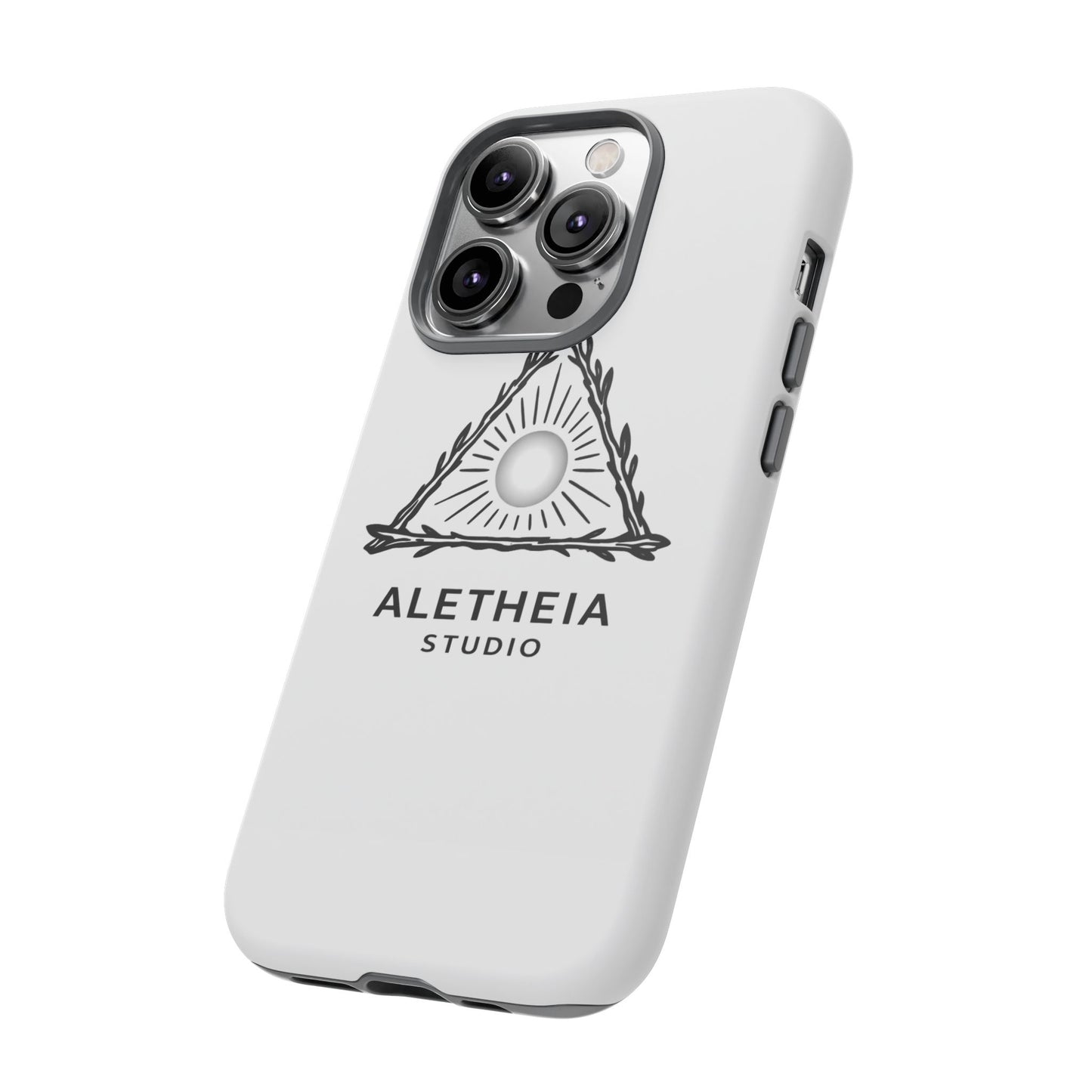 Aletheia Studio Sun Triangle Phone Case — Protective Tough Phone Case with Minimalist Logo