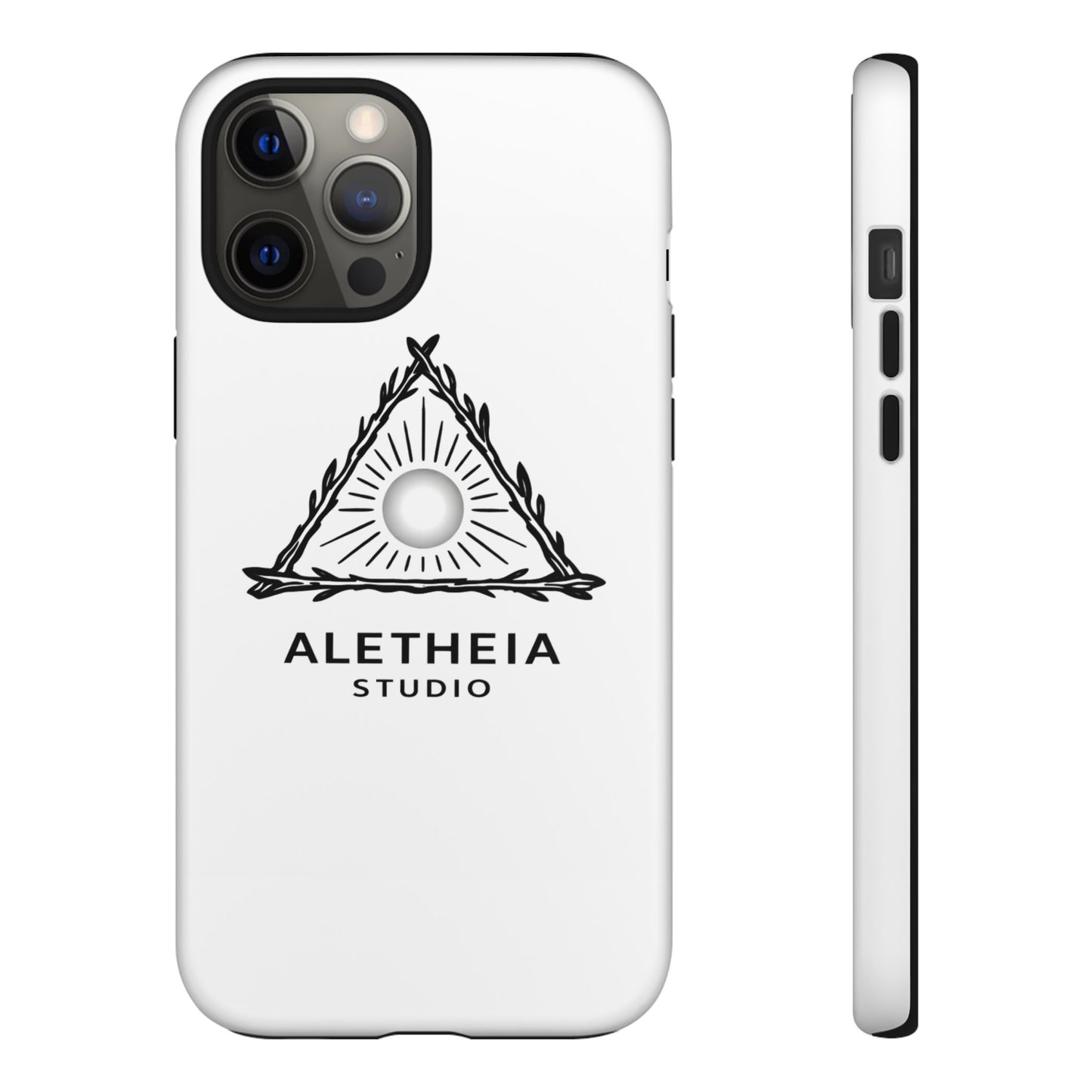 Aletheia Studio Sun Triangle Phone Case — Protective Tough Phone Case with Minimalist Logo