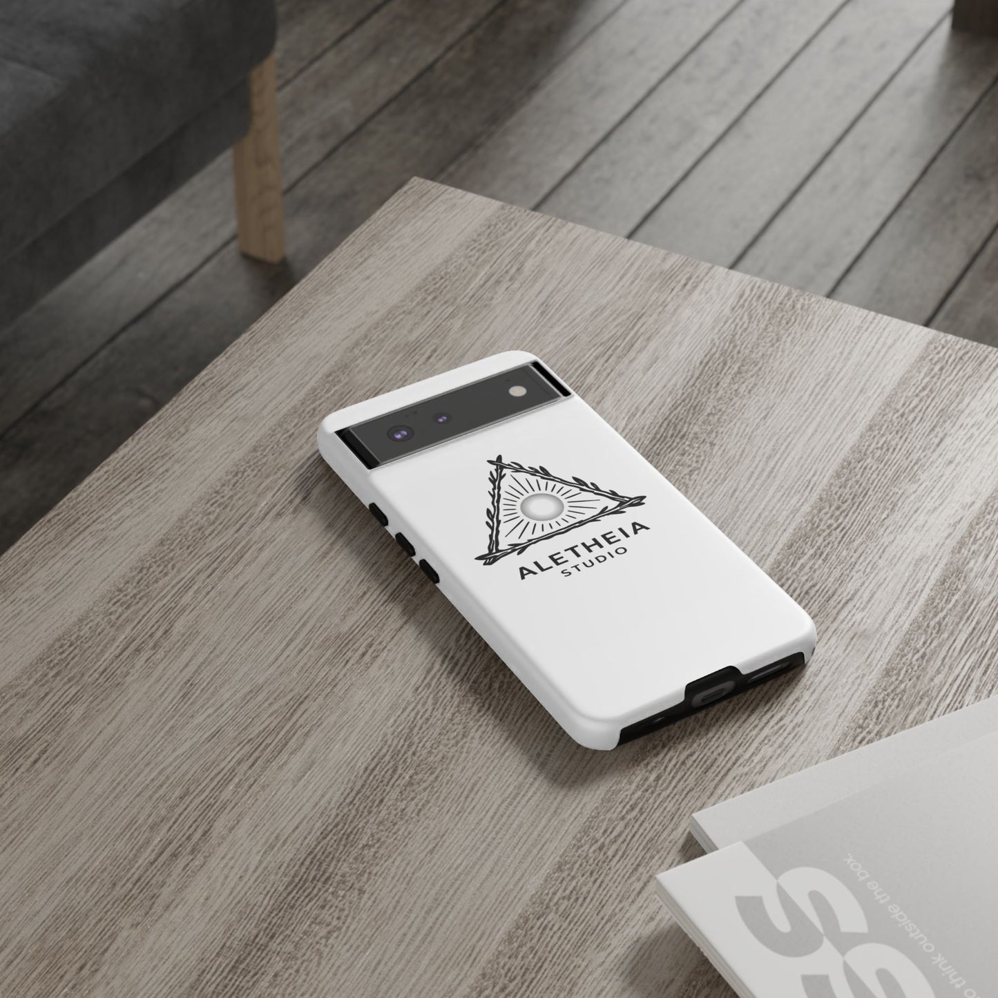 Aletheia Studio Sun Triangle Phone Case — Protective Tough Phone Case with Minimalist Logo