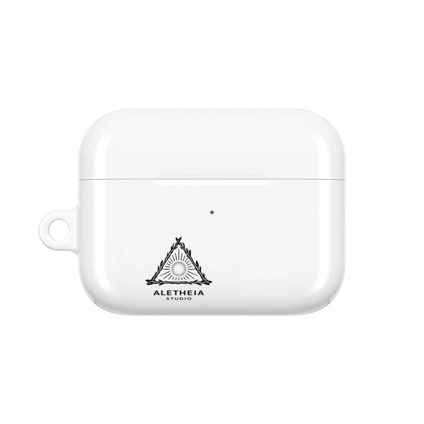 Aletheia Studio AirPods Case — Minimal Sun Triangle Design