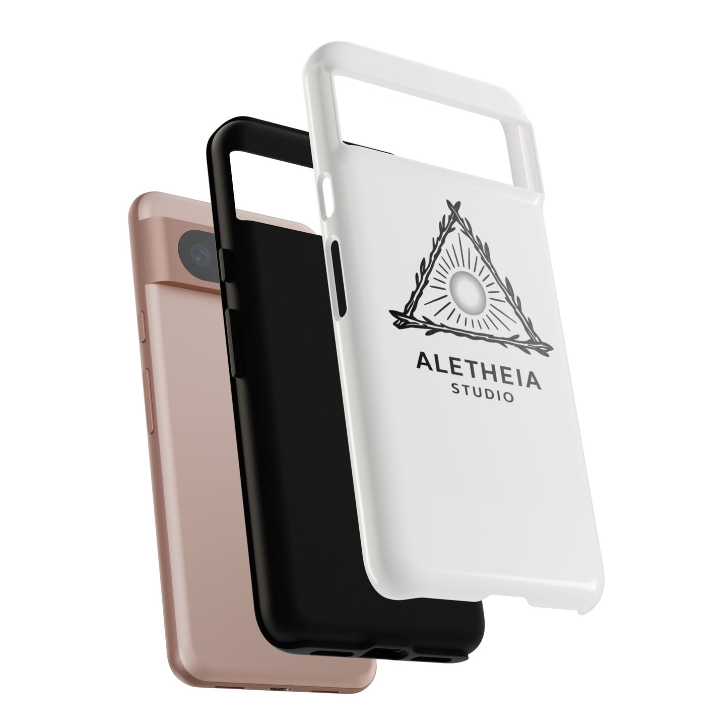 Aletheia Studio Sun Triangle Phone Case — Protective Tough Phone Case with Minimalist Logo