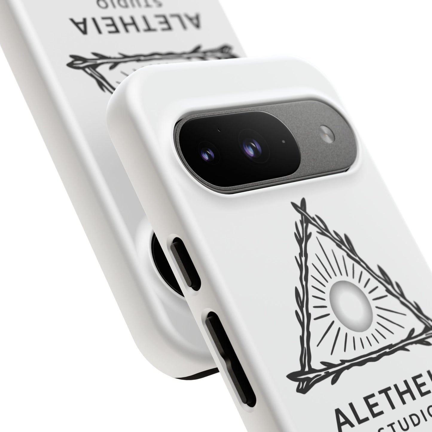Aletheia Studio Sun Triangle Phone Case — Protective Tough Phone Case with Minimalist Logo