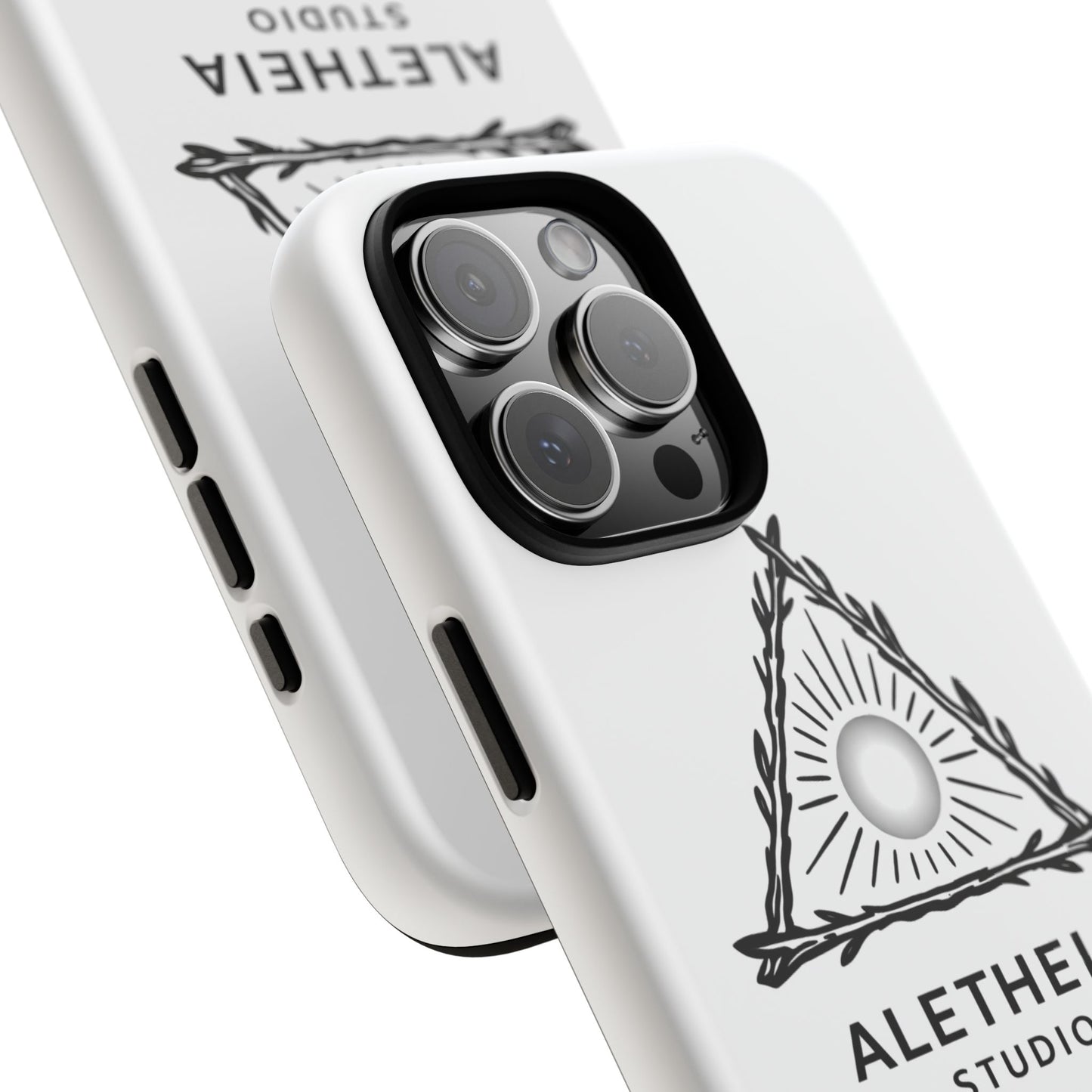 Aletheia Studio Sun Triangle Phone Case — Protective Tough Phone Case with Minimalist Logo