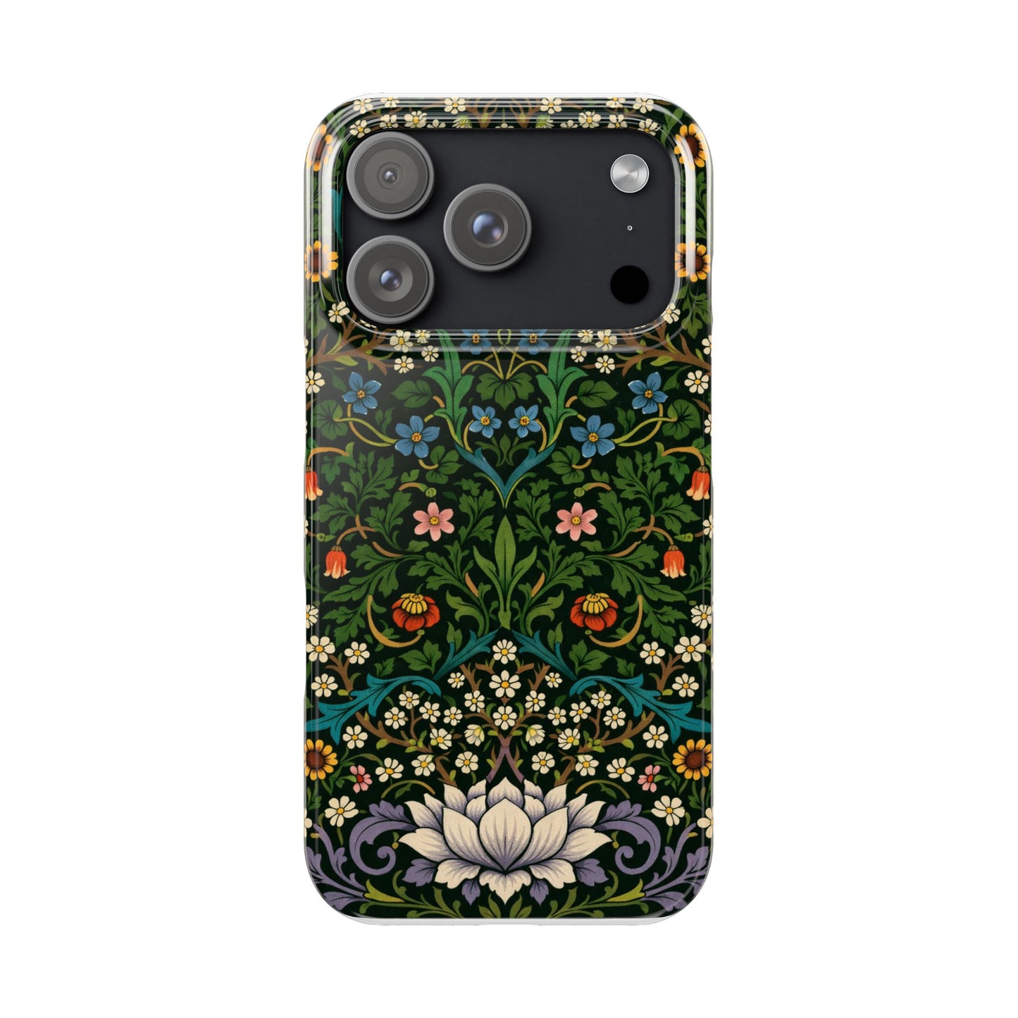 Slim Phone Case — Vintage Floral William Morris Style Pattern