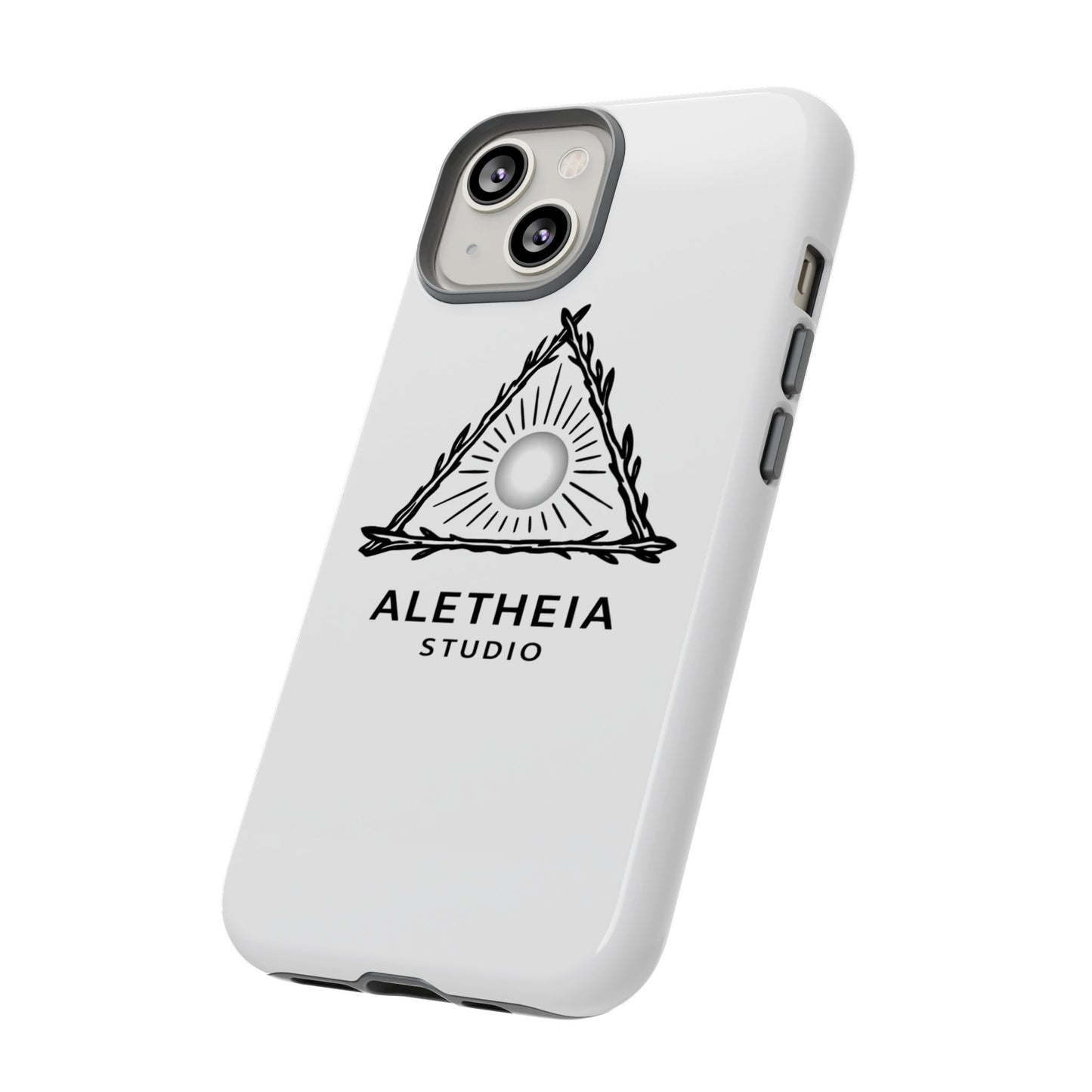 Aletheia Studio Sun Triangle Phone Case — Protective Tough Phone Case with Minimalist Logo