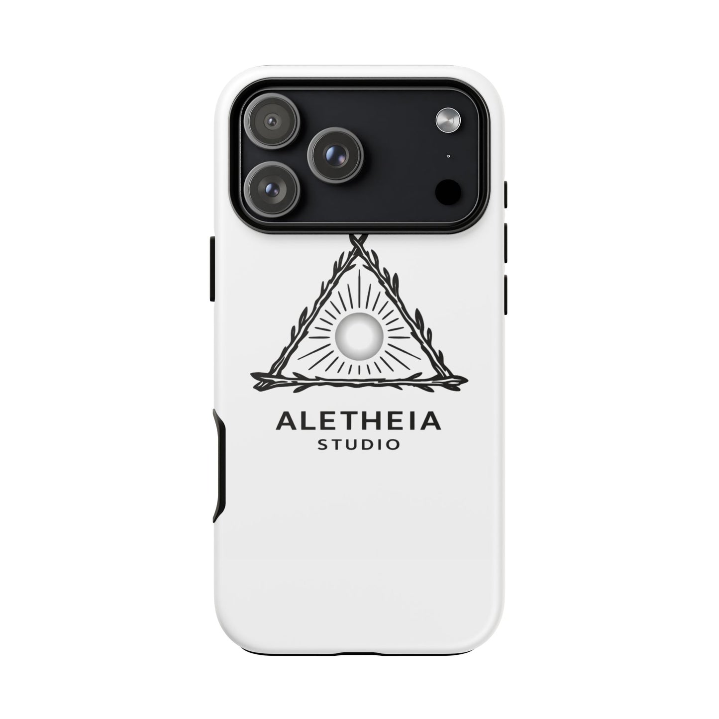 Aletheia Studio Sun Triangle Phone Case — Protective Tough Phone Case with Minimalist Logo