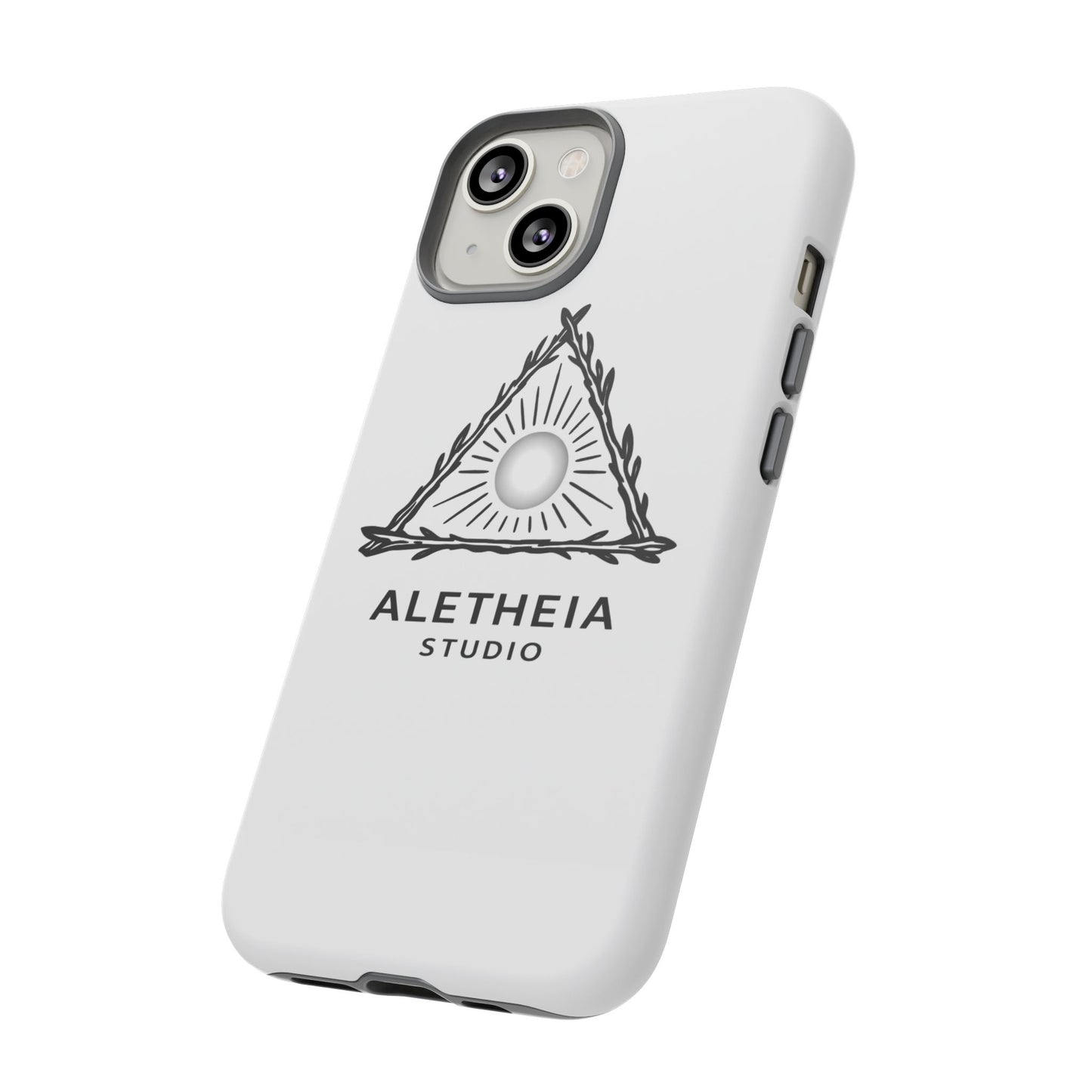 Aletheia Studio Sun Triangle Phone Case — Protective Tough Phone Case with Minimalist Logo