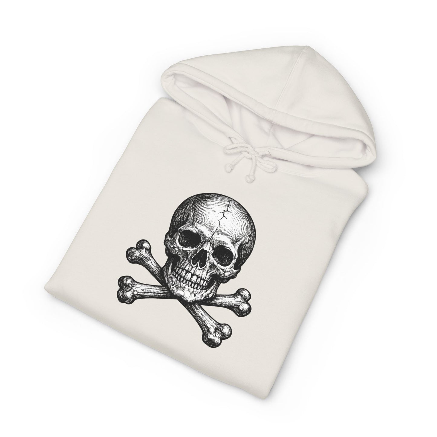 Momento Mori Hoodie — Vintage Skull Graphic Hooded Sweatshirt