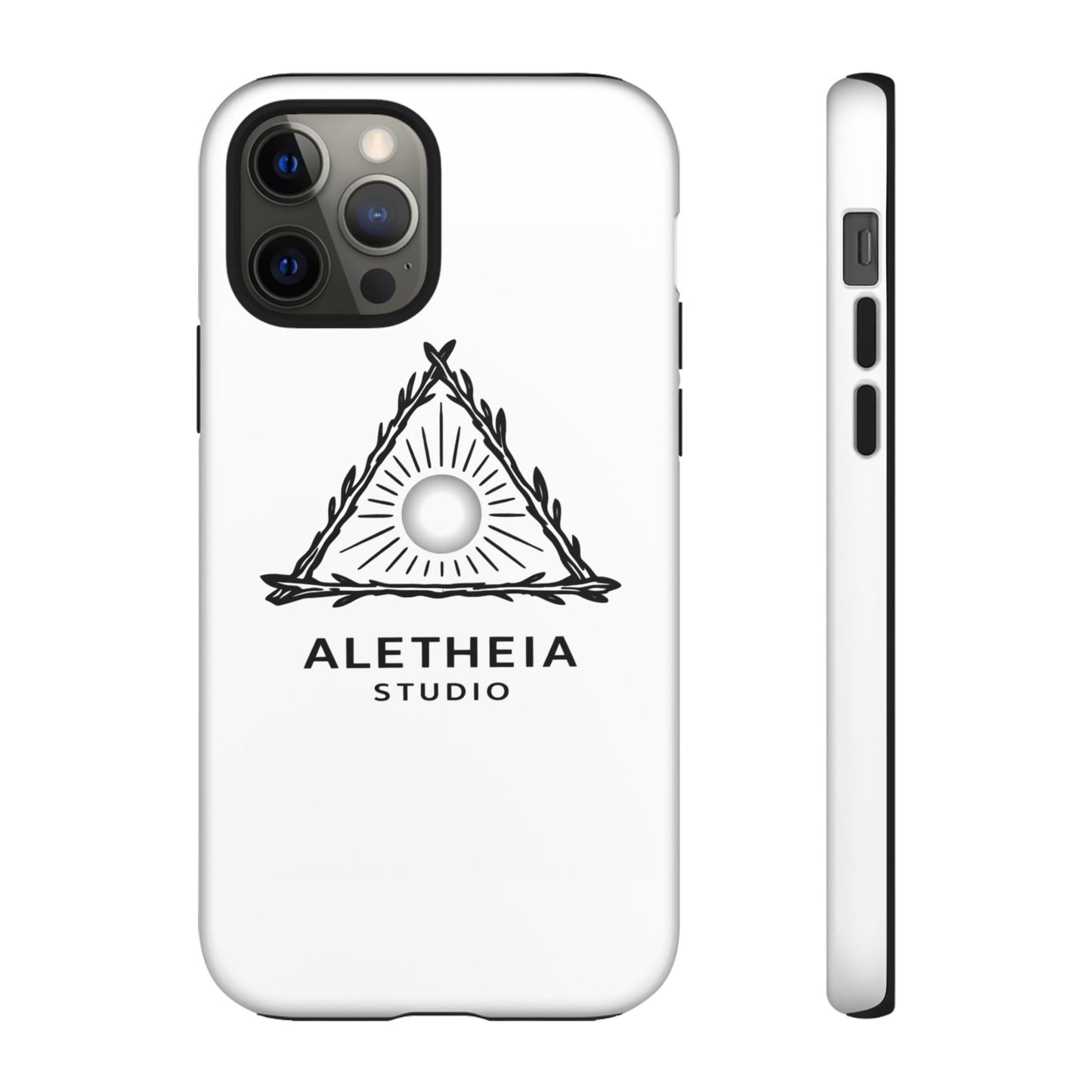 Aletheia Studio Sun Triangle Phone Case — Protective Tough Phone Case with Minimalist Logo