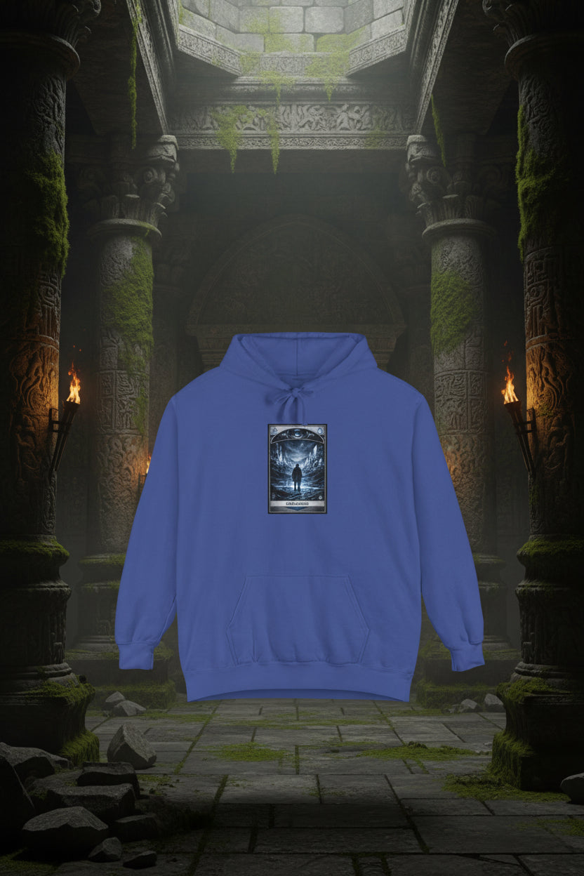 Enframing Hoodie — 'The Question Concerning Technology' Graphic