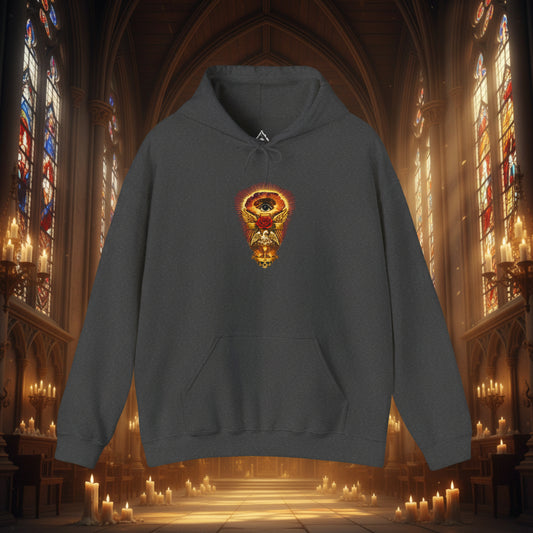 Rose Croix (Design 1) Hoodie – Radiant Cross Sweatshirt
