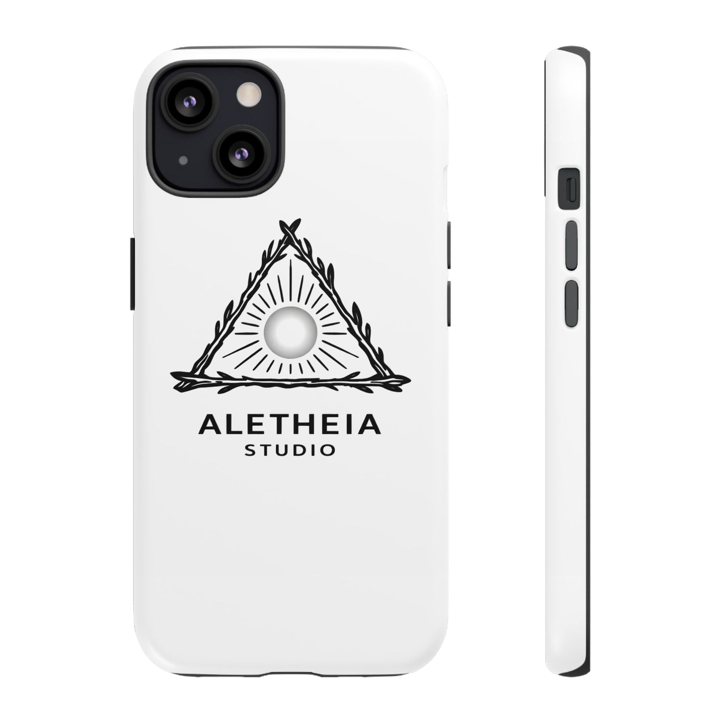 Aletheia Studio Sun Triangle Phone Case — Protective Tough Phone Case with Minimalist Logo