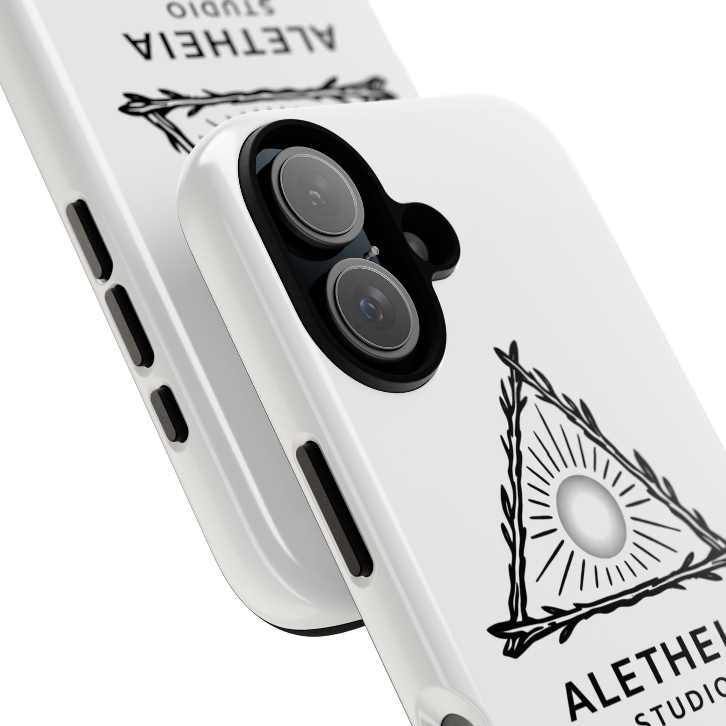 Aletheia Studio Sun Triangle Phone Case — Protective Tough Phone Case with Minimalist Logo