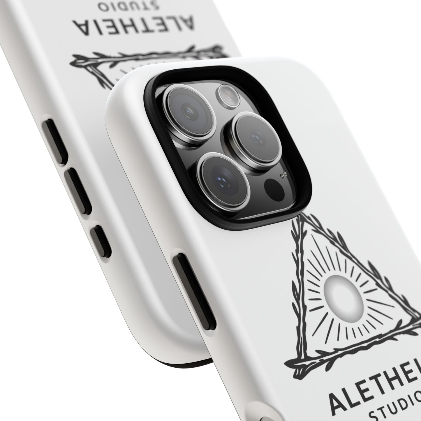 Aletheia Studio Sun Triangle Phone Case — Protective Tough Phone Case with Minimalist Logo