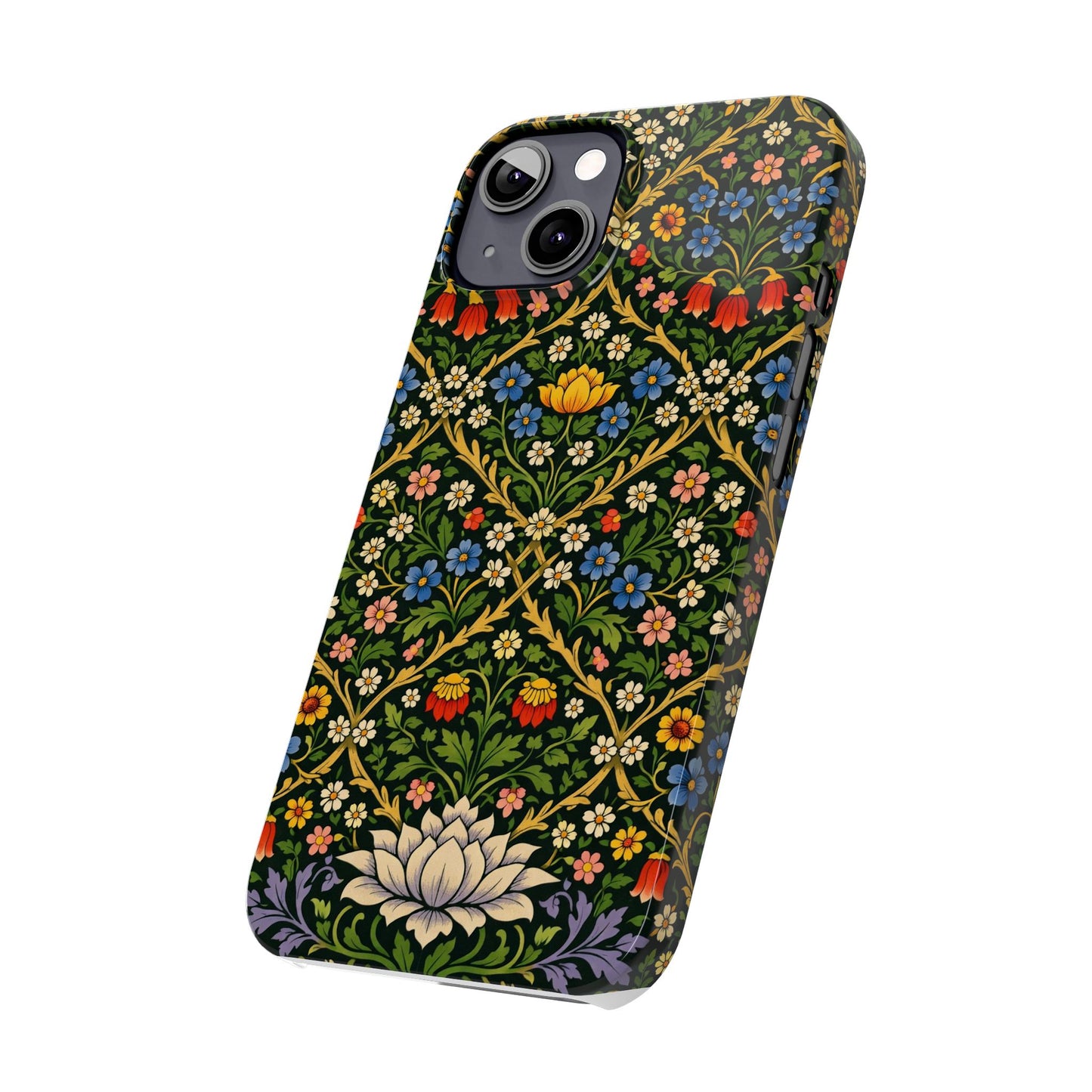 Slim Phone Case — Vintage William Morris Floral Pattern