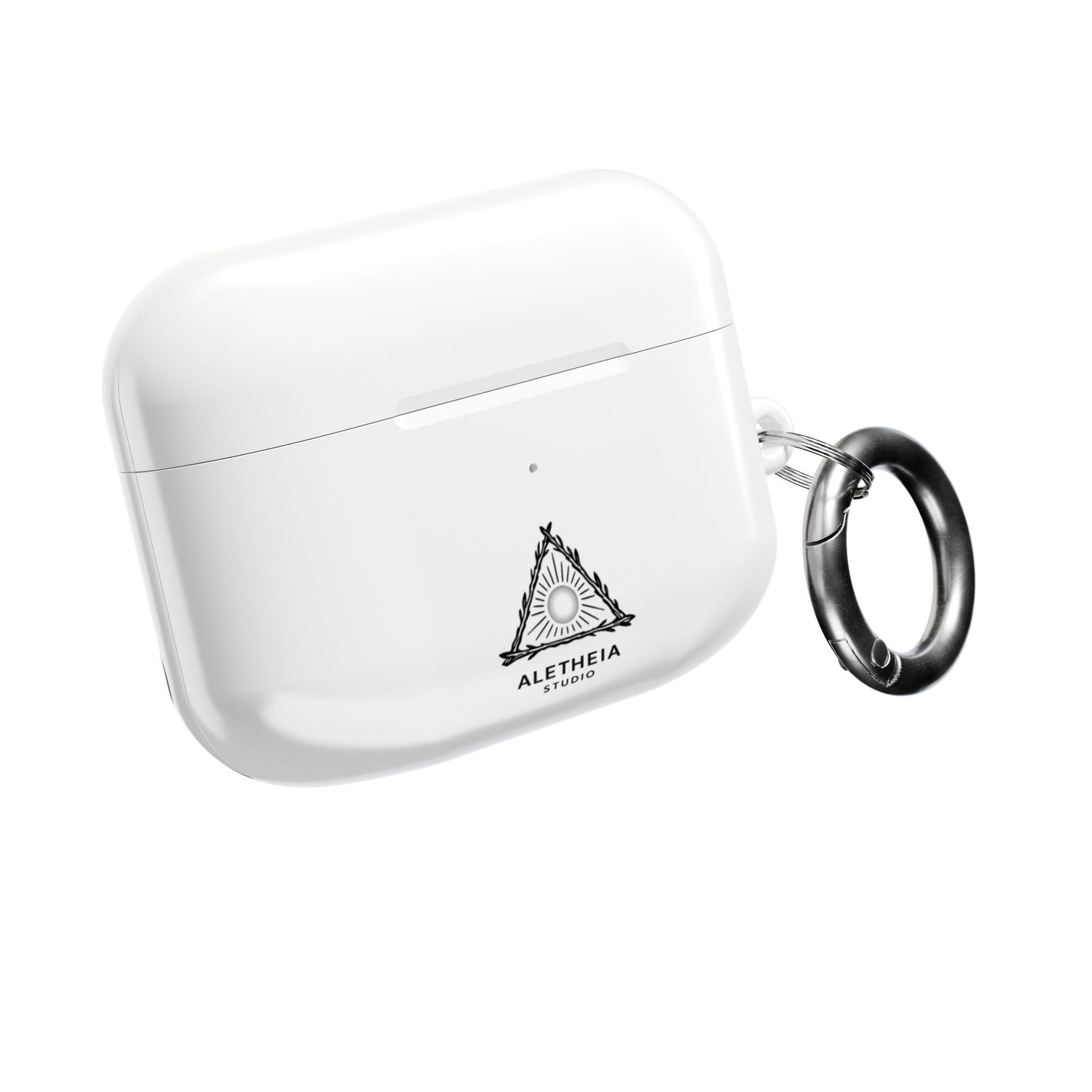 Aletheia Studio AirPods Case — Minimal Sun Triangle Design