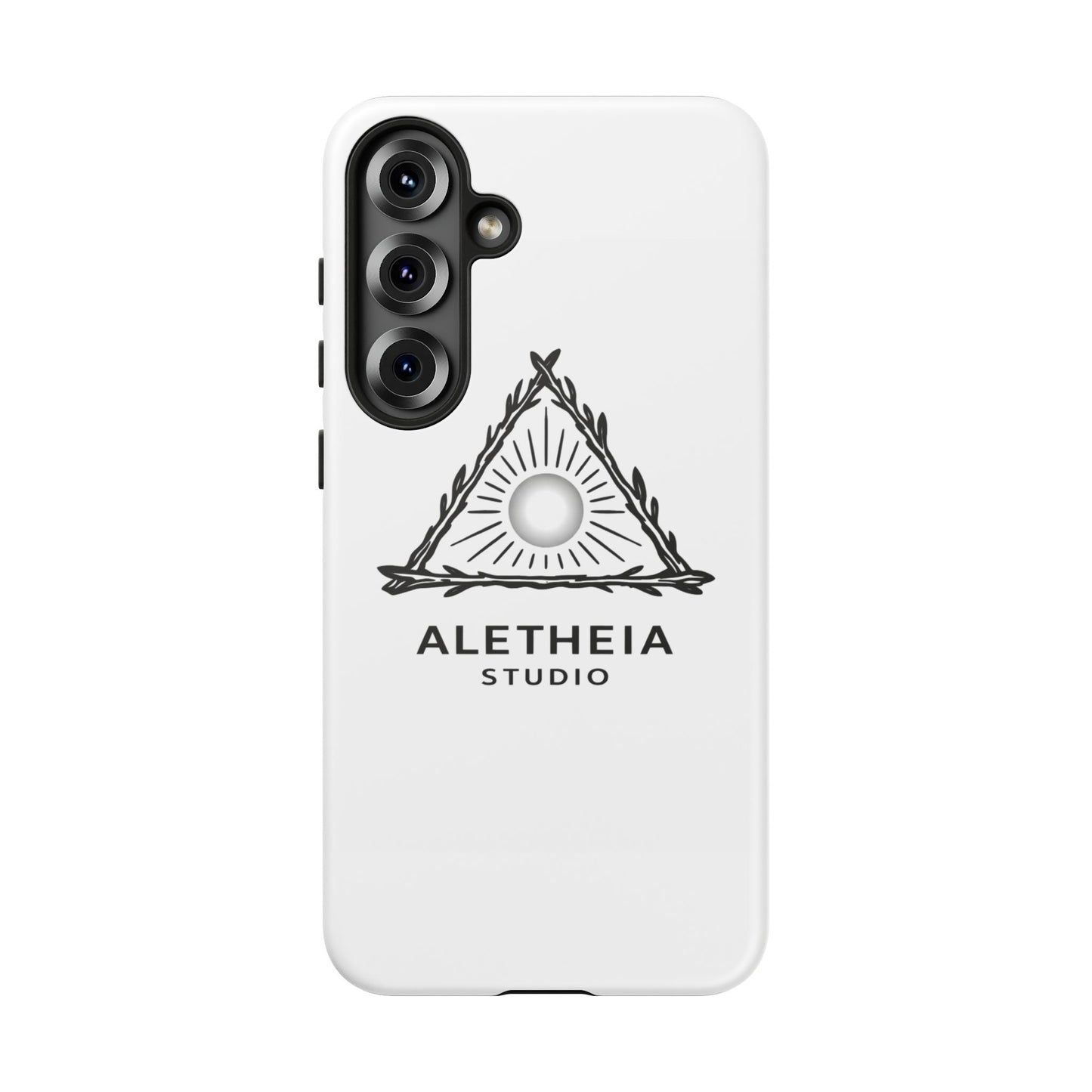 Aletheia Studio Sun Triangle Phone Case — Protective Tough Phone Case with Minimalist Logo