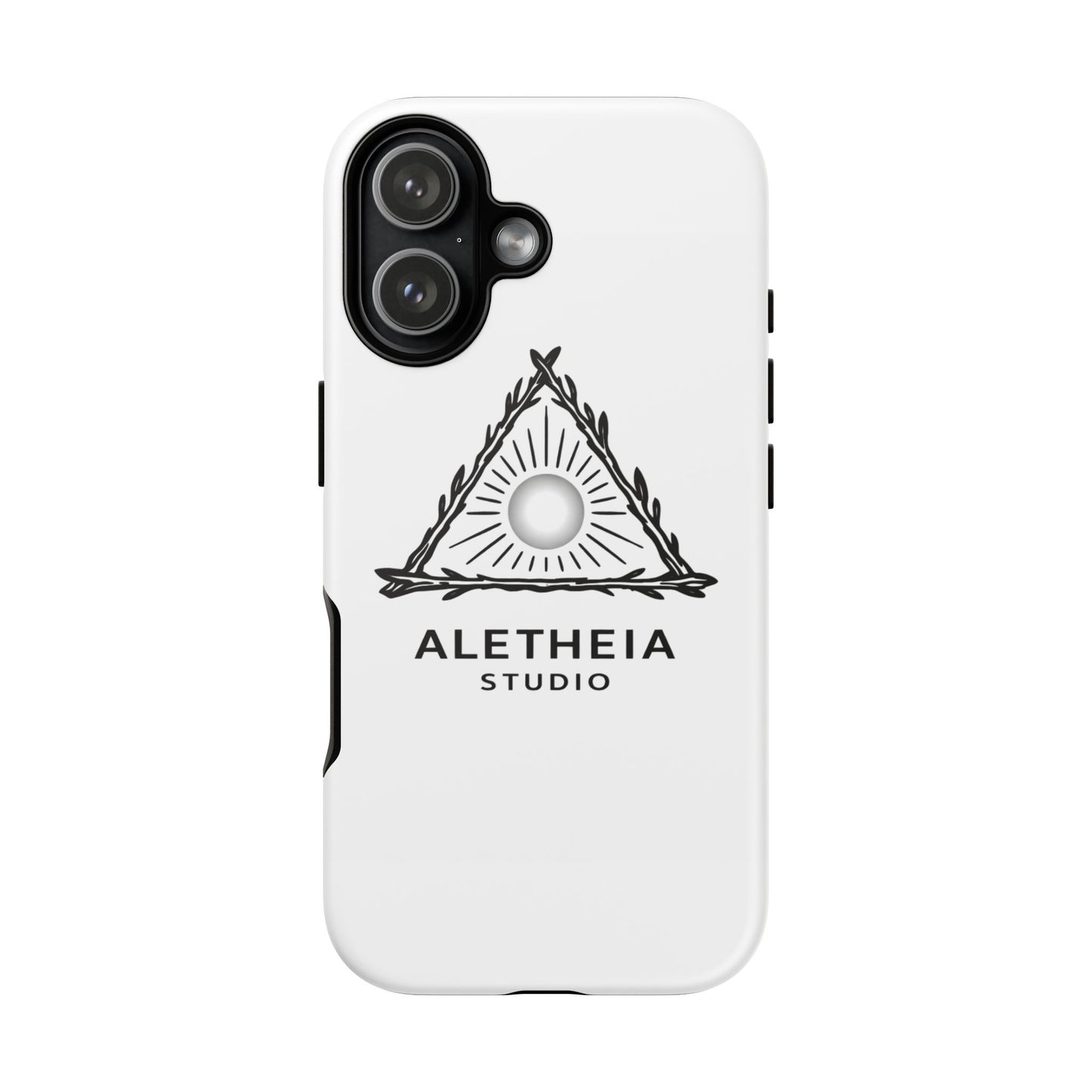 Aletheia Studio Sun Triangle Phone Case — Protective Tough Phone Case with Minimalist Logo