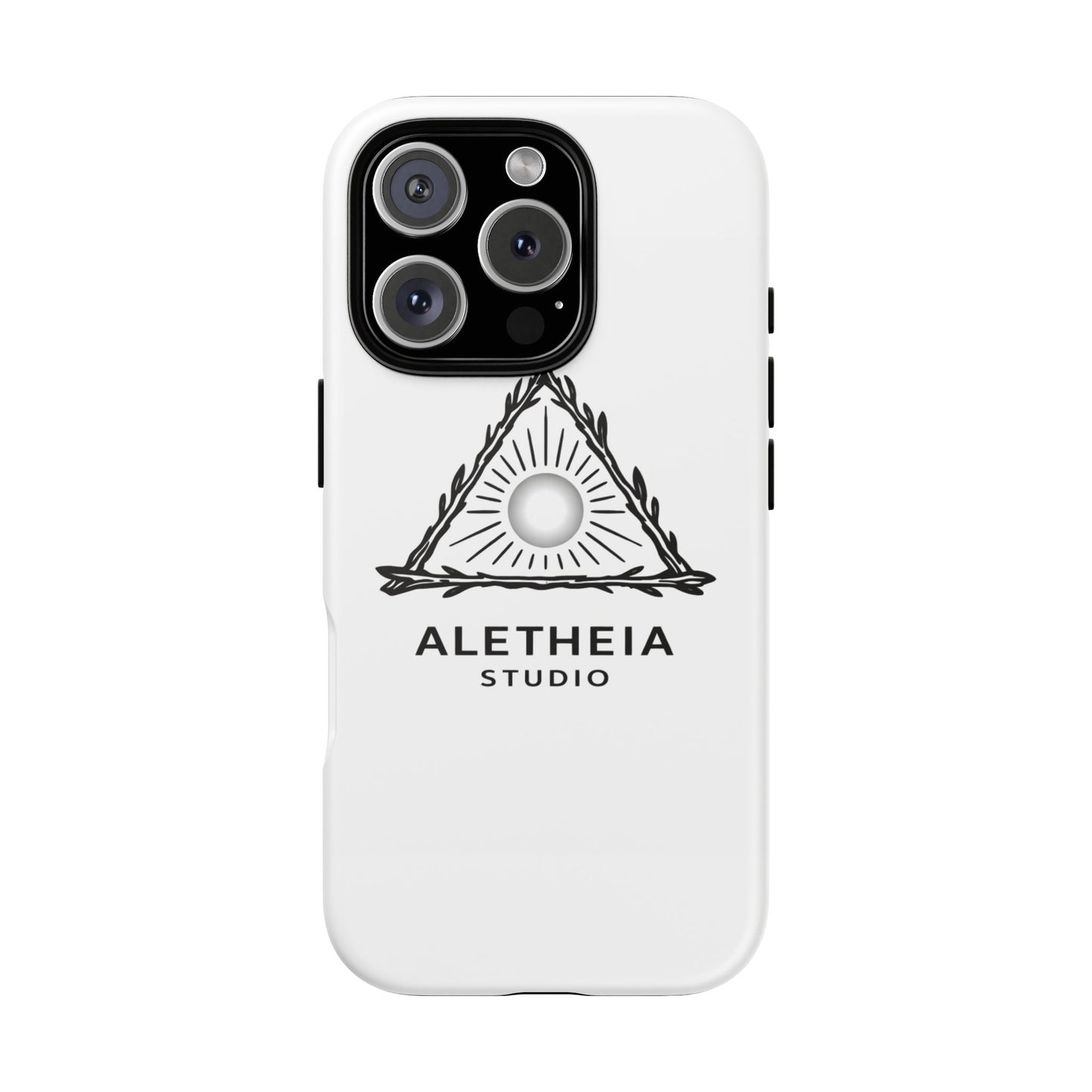 Aletheia Studio Sun Triangle Phone Case — Protective Tough Phone Case with Minimalist Logo